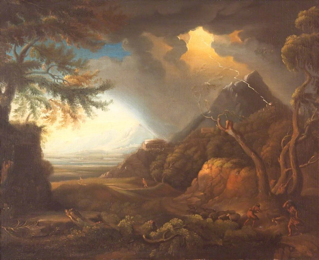 Paesaggio classico con una tempesta - National Trust